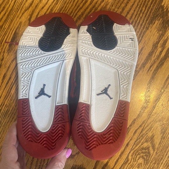 Air Jordan 4 retro fiba youth boys 2Y red/navy BQ7669-617 - Picture 2 of 4